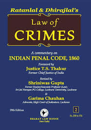 Law of Crimes Rataanlal Bharat Law House