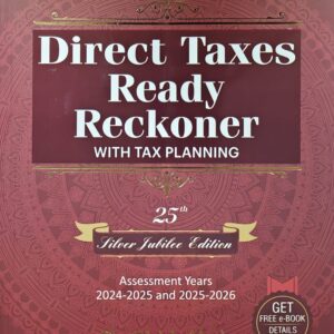 Direct Tax Ready Reckoner.2024-2025-2026 ms lawhouse.com online law books store